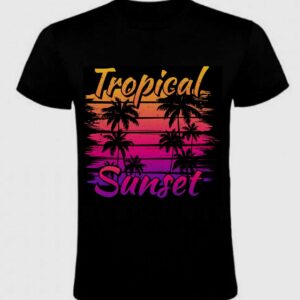 Тениска Tropical sunset C3237